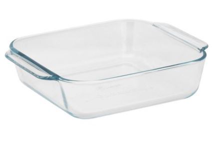 ASSADEIRA QUAD.21CM C/ASAS 220 PYREX